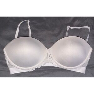Maidenform White Wirefree Multiway Push-up Strapless‎ Bra, 36C